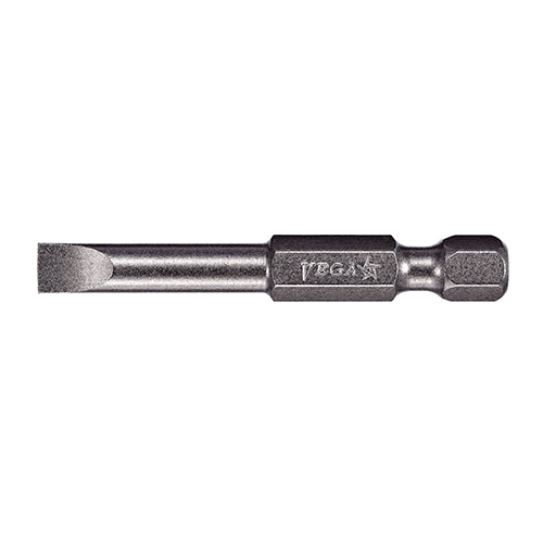 Vega 150F06A Slotted Power Driver Bit, .036 x .232, 2 IN, 1/4 IN Hex