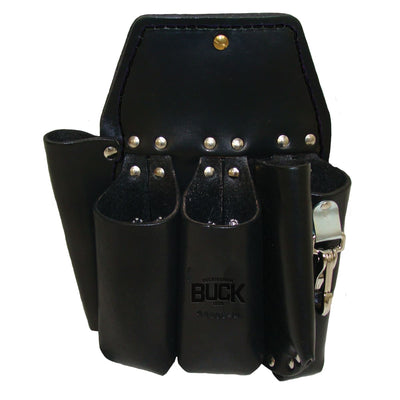 Buckingham 42266-BL Double Back Leather Holster, 5 Pockets, 2-Way Knife Snap, 10-3/4 IN x 8 IN