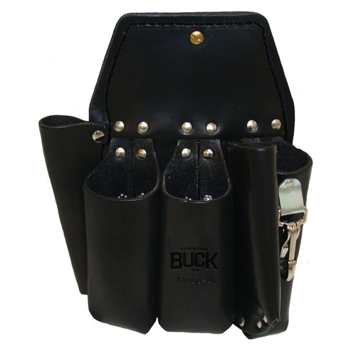 Buckingham 42266-BL Double Back Leather Holster, 5 Pockets, 2-Way Knife Snap, 10-3/4 IN x 8 IN