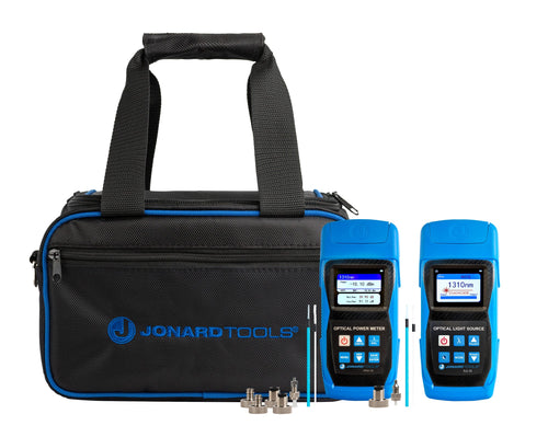 Jonard Tools FPL-5555 Fiber Power Meter & SM/MM Light Source Kit with Data Storage