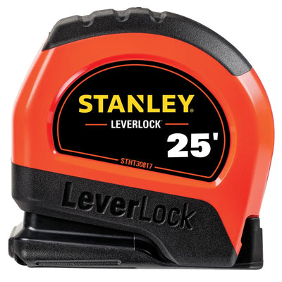 Stanley STHT30817S LEVERLOCK Tape Measure, 1 IN x 25 FT, Hi-Vis Orange