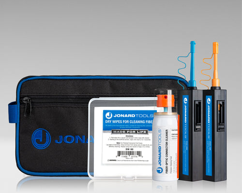 Jonard Tools TK-182 Fiber Optic Connector Cleaning Kit, 1.25 mm & 2.5 mm