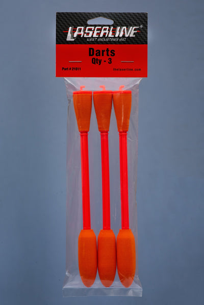 West Industries LaserLine D21011 Replacement Darts, Hi-Vis Orange, 3-Pack