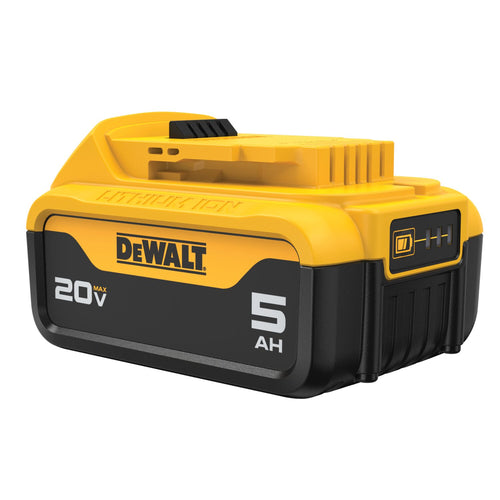 DeWalt DCB205 20V MAX XR Lithium-Ion Battery, 5.0 Ah, LED Fuel Gauge