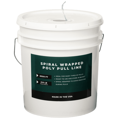 Erin Rope SRPT6500B Poly Pulling Twine, 6,500 FT Pail, 210 lb Tensile