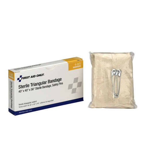 First Aid Only 4-001 Sterile Triangular Bandage, 40 IN x 40 IN x 56 IN, 1/Box