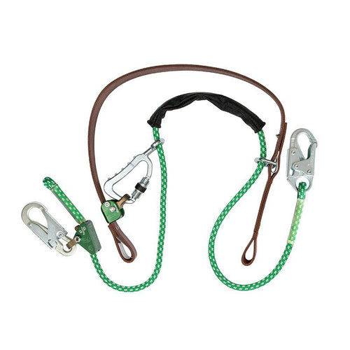 Buckingham 488RQ4 SuperSqueeze Wood Pole Fall Restriction, Rope Inner Strap, Locking Snaphooks, Distribution