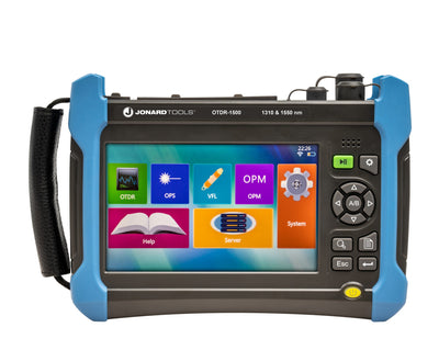 Jonard Tools OTDR-1500 Professional Multi-Function OTDR, 1310/1550 nm, 32/30 dB, 7 in Touch