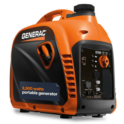 Generac 8251 GP2500i Portable Inverter Generator, 2,500 Starting Watts / 2,200 Running Watts
