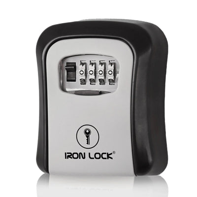 Iron Lock XXL Wall-Mounted Key Lock Box, 4-Digit Combination (Holds Up To 5 Keys)