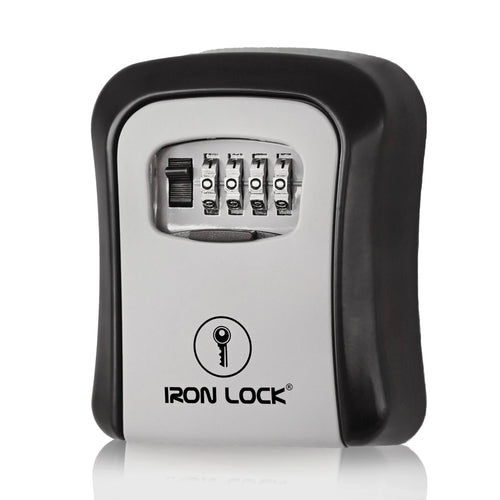 Iron Lock XXL Wall-Mounted Key Lock Box, 4-Digit Combination (Holds Up To 5 Keys)