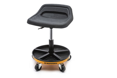 GEARWRENCH 86994 Adjustable Height Swivel Mechanics Seat, 18 IN to 22 IN, Air Shock