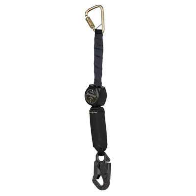 FallTech 72906SCD1L 6 FT Arc Flash DuraTech Mini Class 1 Personal SRL-P, Dielectric Dorsal Snap Hook, Steel Anchorage Carabiner