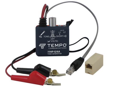 Tempo Communications 77HP-G/6A-01 High Power Tone Generator with Holster and Bed-of-Nails (ABN) Clips