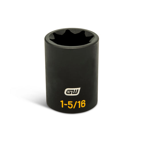 GEARWRENCH GWLS42H Lineman 8-Point Double Square Deep Impact Socket, 1/2 IN Drive, 1-5/16 IN