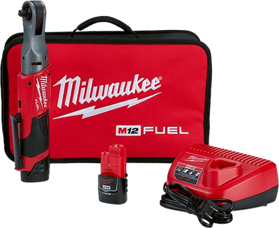 Milwaukee 2557-22 M12 FUEL 3/8 IN Ratchet 2-Battery Kit