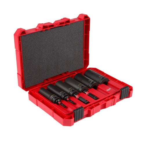 Milwaukee SHOCKWAVE Impact Duty Lineman's 2-in-1 12-Point Socket Set, 10-Piece (49-66-5125)
