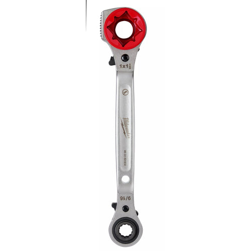 Milwaukee 48-22-9216M Lineman's 5-in-1 Ratcheting Wrench with Milled Strike Face