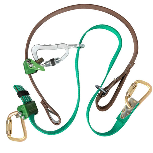 Buckingham 490W2 EZ Squeeze Wood Pole Fall Restriction Device, Woven Inner Strap, Distribution Poles up to Class 1