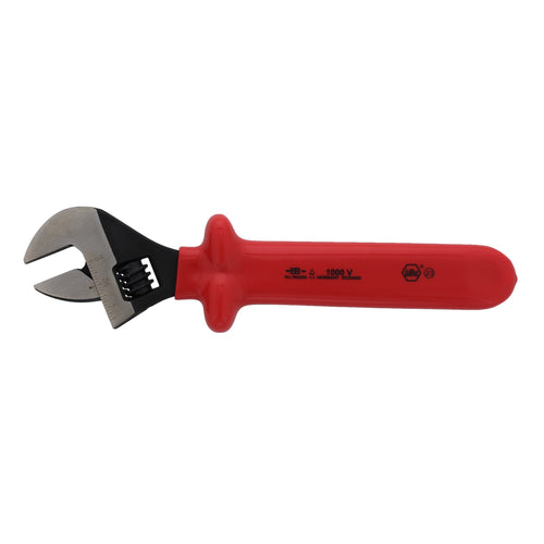 Wiha 76210 Insulated Adjustable Wrench, 10 IN, 1000V
