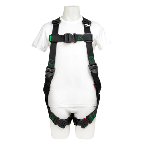Buckingham U68L7NQ23 H-Style BuckOhm TrueFit Harness, 9KV Dielectric D-Ring and Buckles, Universal SM-3XL