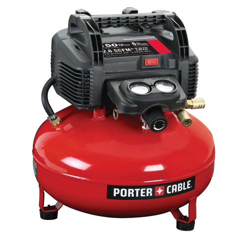 Porter-Cable C2002-WK 6 Gallon 150 PSI Oil-Free Pancake Air Compressor Kit