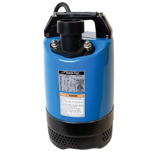 Tsurumi LB-800 Submersible Dewatering Pump, 1 HP, 115V, 2 IN Discharge
