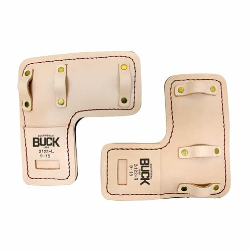 Buckingham 3122 L-Shaped Leather Climber Pad with Outer Loops for Leg Straps, 4 IN x 8 IN