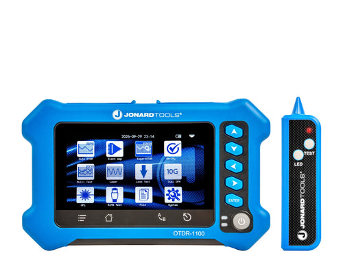 Jonard Tools OTDR-1100 Multi-Function Touchscreen OTDR, 1310/1550 nm, 28/26 dB