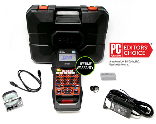 Epson LabelWorks PX LW-PX700PCD Portable Industrial Label Maker Deluxe Kit