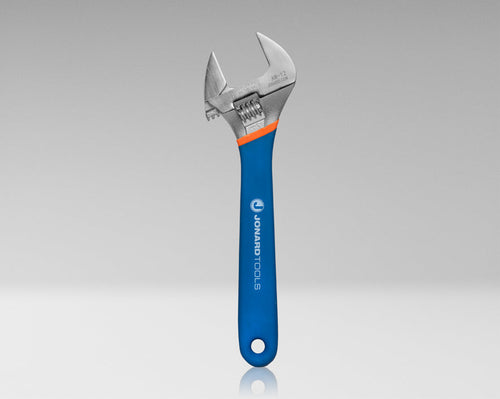 Jonard Tools AW-12 12 IN Adjustable Wrench, Chrome, Cushion Grip Handle