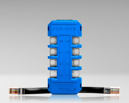 Jonard Tools BAN-800 RJ45 8-Position In-Line Modular Banjo Adapter
