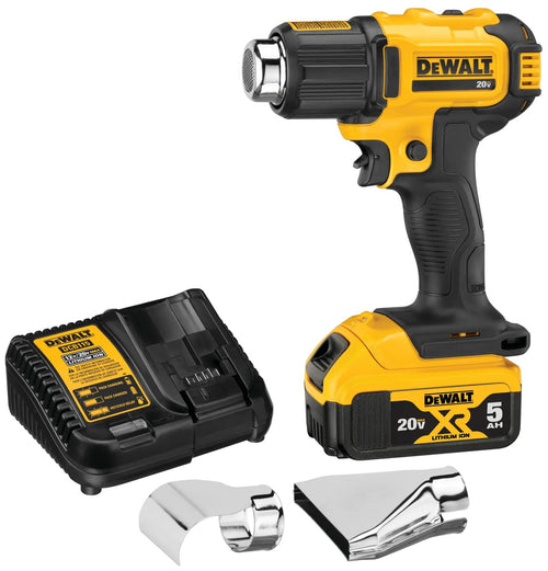 DeWalt DCE530P1 20V MAX Cordless Heat Gun Kit, Dual Temperature, Battery & Charger