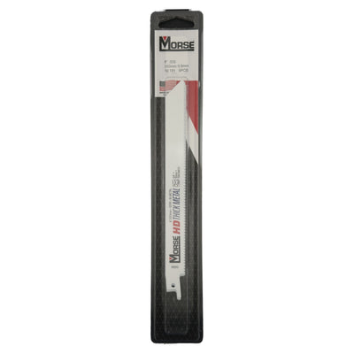 M.K. Morse RB810T05 8 IN 10 TPI Bi-Metal Reciprocating Saw Blade, 5-Pack