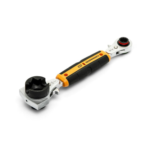GEARWRENCH GWULW91 Lineman 9-in-1 Insulated Ratcheting Wrench, Square and Hex Sizes, 1000V Rated