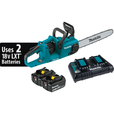 Makita XCU04PT 36V (18V X2) LXT Brushless 16 IN Chain Saw Kit (5.0Ah)