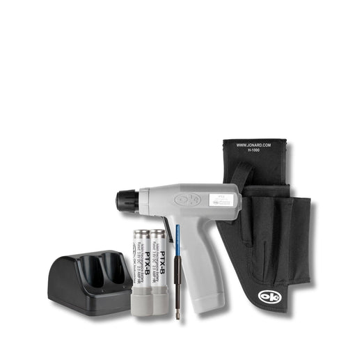 Jonard Tools PTX-KIT1DH Cordless Wrap/Unwrap Tool Kit (DFB224, 115V Charger, 2 Batteries, Holster)