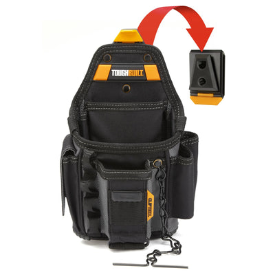 ToughBuilt TB-CT-34 ClipTech Small Electrician Tool Pouch, 13 Pockets