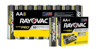 Rayovac Ultra Pro Industrial AA Alkaline Batteries, 1.5V (8-Pack)