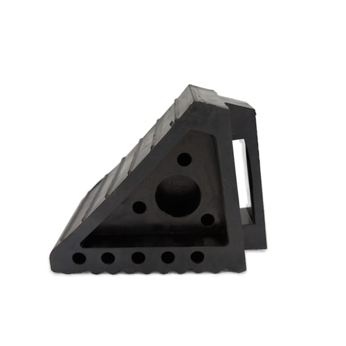Performance Tool W41001 Solid Rubber Wheel Chock, 45-Degree Face, Molded Carry Handle
