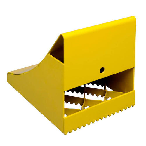 IRONguard 60-7284 IC-10 Ice & Snow Wheel Chock, Formed Steel, Toothed Base