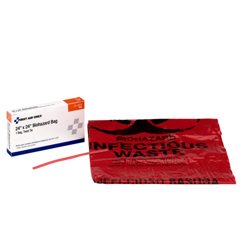 First Aid Only / Pac-Kit 21-022 Biohazard Bag with Tie