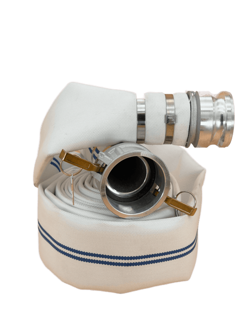 Alliance Hose DM300-25CE 3 IN x 25 FT Mill Discharge Hose Assembly, White, C&E Aluminum Cam & Groove Fittings