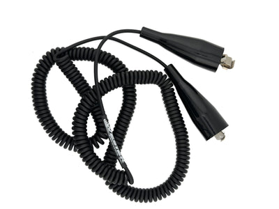 Westek TC-W1BU Coiled Ground Cord, 20 Amp Clips, Extends to 25 FT