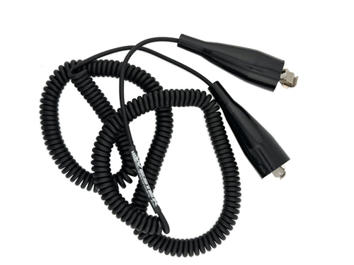 Westek TC-W1BU Coiled Ground Cord, 20 Amp Clips, Extends to 25 FT