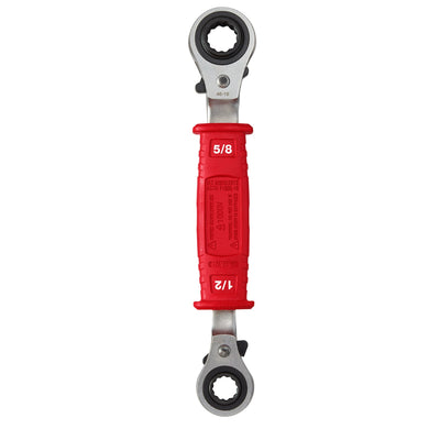 Milwaukee 48-22-9212 Lineman's 4-in-1 Insulated Ratcheting Box Wrench, 1000V