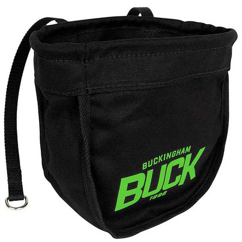 Buckingham 4570B2 Black Canvas Nut and Bolt Bag, 9-3/4 IN x 9-1/2 IN, No Magnet