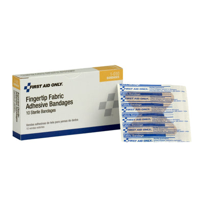 First Aid Only 1-010 Heavy Woven Fabric Fingertip Bandages, 1.75 IN x 2 IN