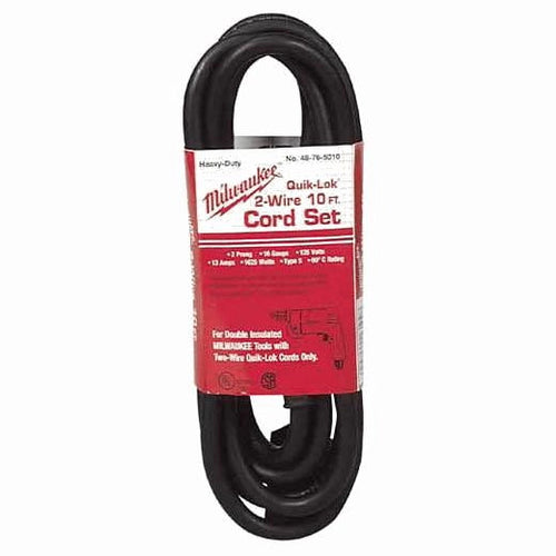 Milwaukee 48-76-5010 10 FT 2-Wire QUIK-LOK Cord