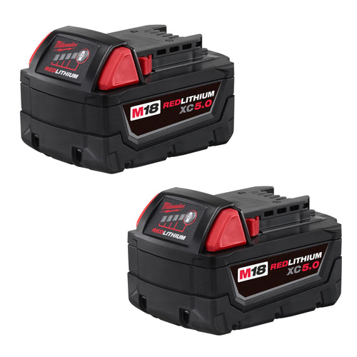 Milwaukee 48-11-1852 M18 REDLITHIUM XC5.0 Extended Capacity Battery (2-Pack)